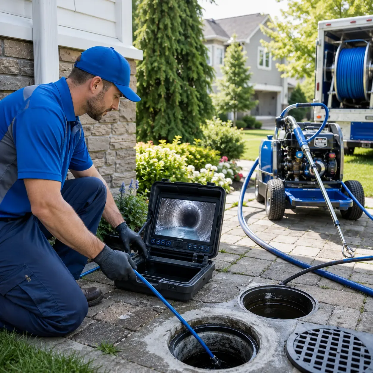 Outdoor drain cleaning professionals serving Roundhill, KY